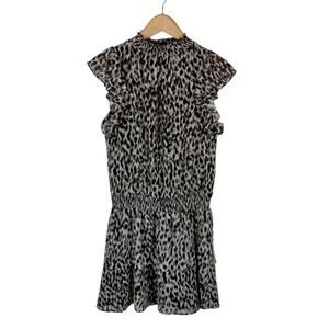 1. State Cara Women's Cheetah Animal Print Mini Dress Black Gray Size Small